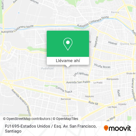 Mapa de PJ1695-Estados Unidos / Esq. Av. San Francisco