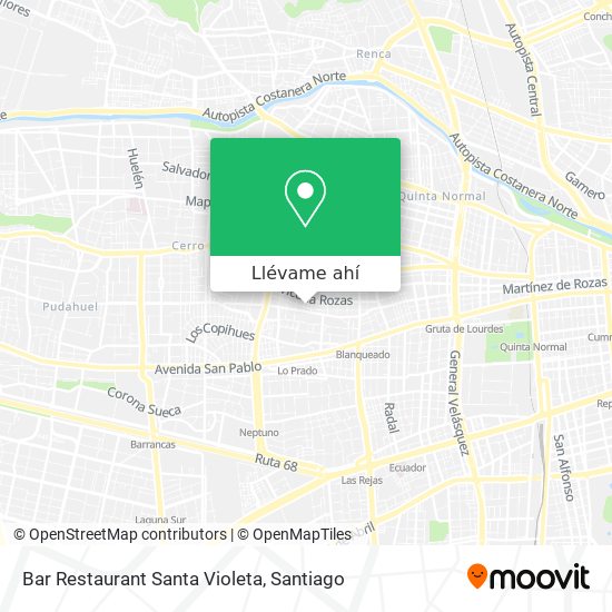 Mapa de Bar Restaurant Santa Violeta