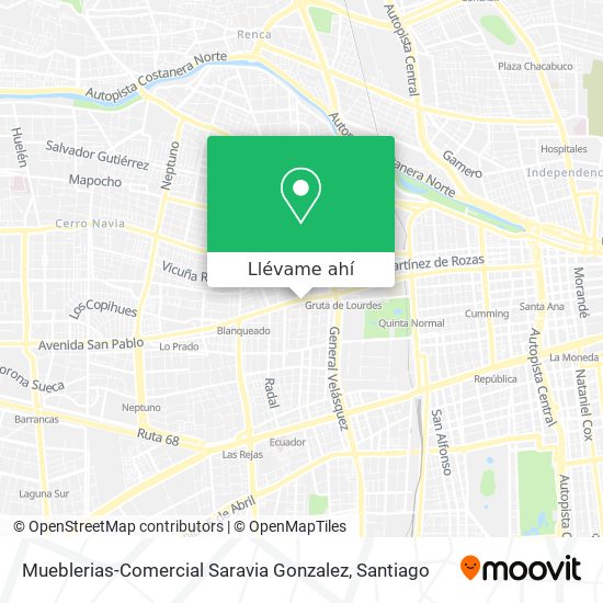 Mapa de Mueblerias-Comercial Saravia Gonzalez