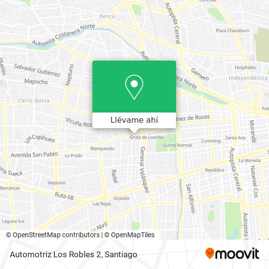 Mapa de Automotriz Los Robles 2
