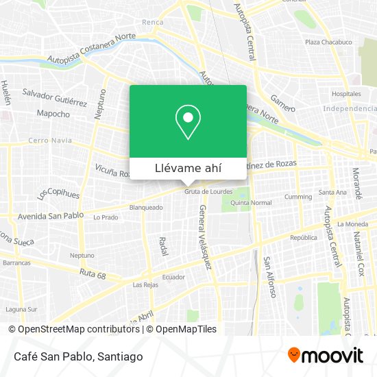 Mapa de Café San Pablo