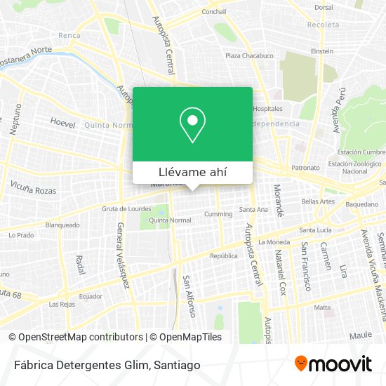 Mapa de Fábrica Detergentes Glim