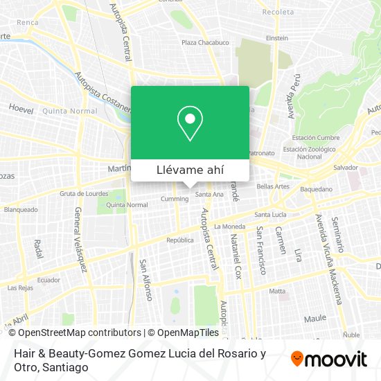 Mapa de Hair & Beauty-Gomez Gomez Lucia del Rosario y Otro