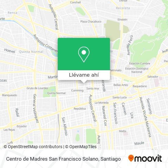 Mapa de Centro de Madres San Francisco Solano