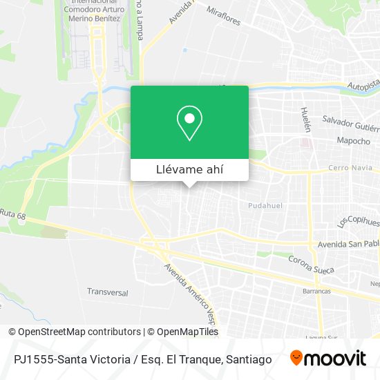 Mapa de PJ1555-Santa Victoria / Esq. El Tranque