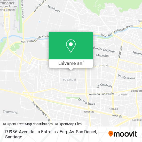 Mapa de PJ986-Avenida La Estrella / Esq. Av. San Daniel