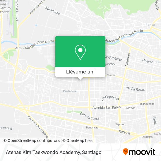 Mapa de Atenas Kim Taekwondo Academy