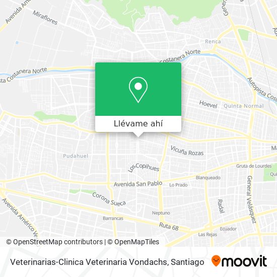 Mapa de Veterinarias-Clinica Veterinaria Vondachs