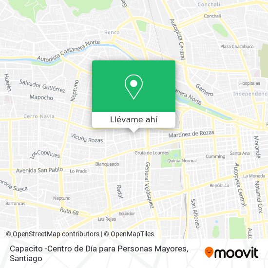 Mapa de Capacito -Centro de Día para Personas Mayores