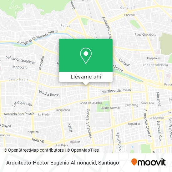 Mapa de Arquitecto-Héctor Eugenio Almonacid
