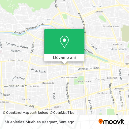 Mapa de Mueblerias-Muebles Vasquez