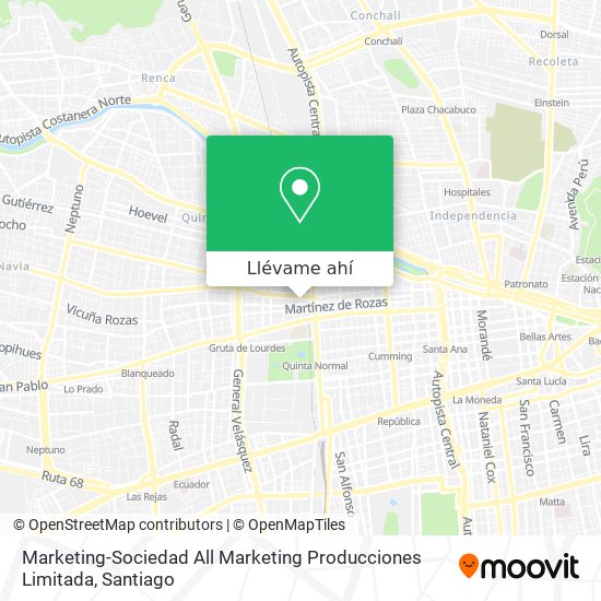 Mapa de Marketing-Sociedad All Marketing Producciones Limitada