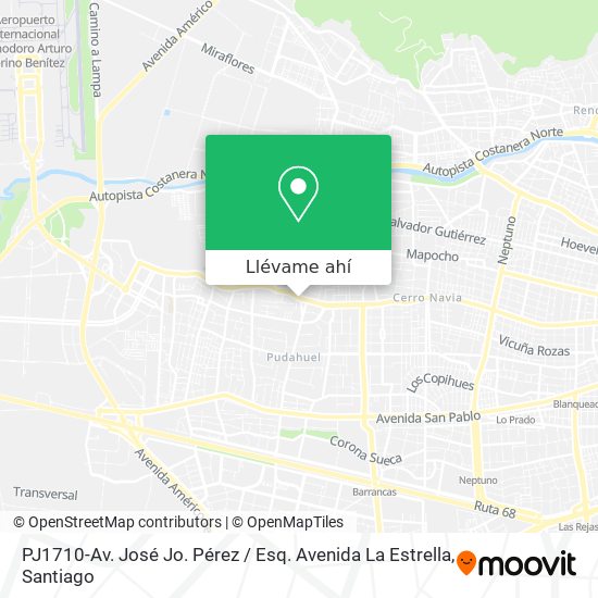 Mapa de PJ1710-Av. José Jo. Pérez / Esq. Avenida La Estrella