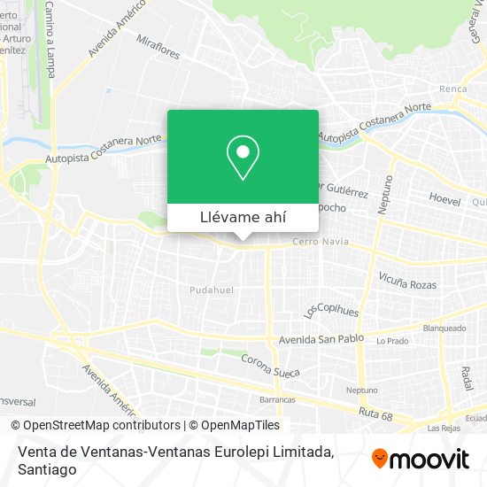 Mapa de Venta de Ventanas-Ventanas Eurolepi Limitada