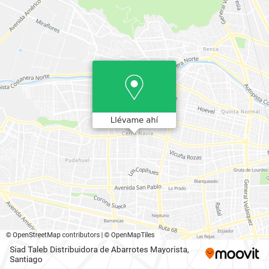 Mapa de Siad Taleb Distribuidora de Abarrotes Mayorista