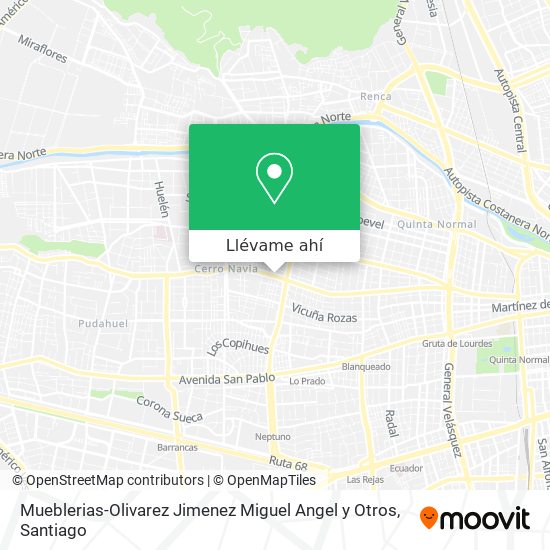 Mapa de Mueblerias-Olivarez Jimenez Miguel Angel y Otros