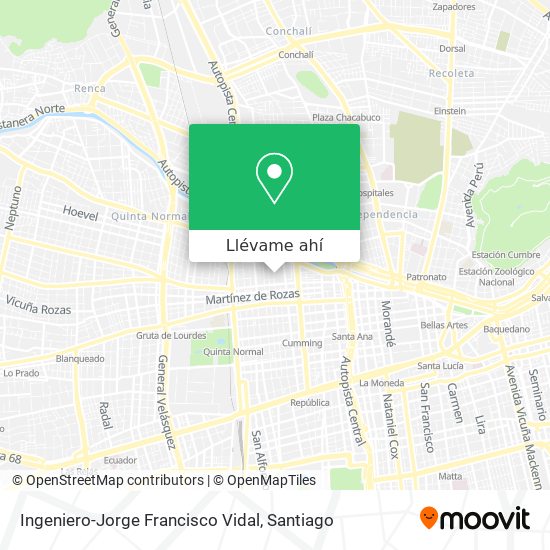 Mapa de Ingeniero-Jorge Francisco Vidal