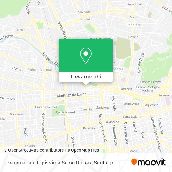 Mapa de Peluquerias-Topissima Salon Unisex