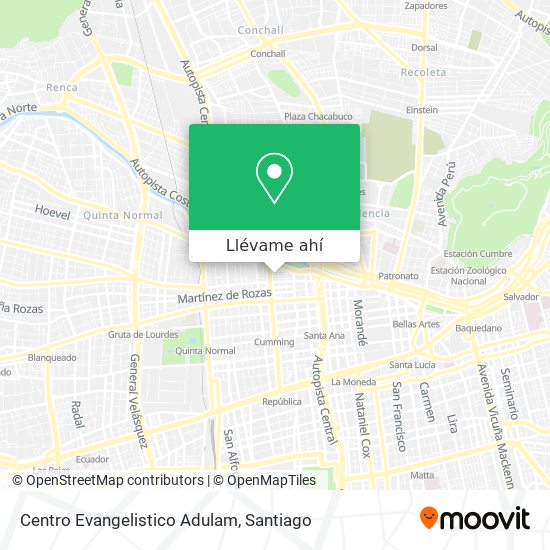 Mapa de Centro Evangelistico Adulam