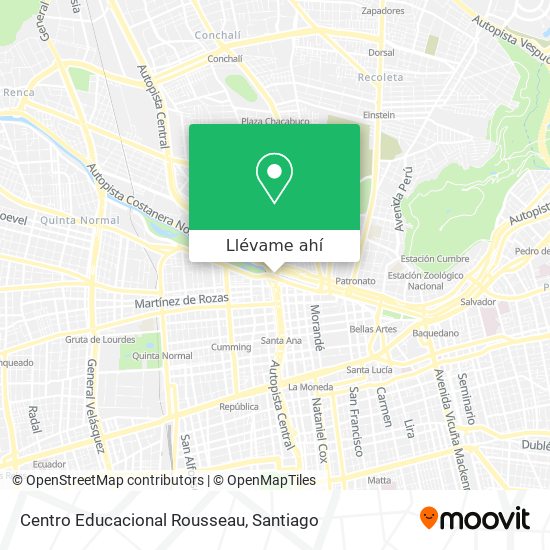 Mapa de Centro Educacional Rousseau