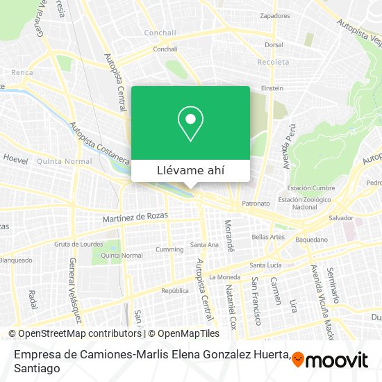 Mapa de Empresa de Camiones-Marlis Elena Gonzalez Huerta