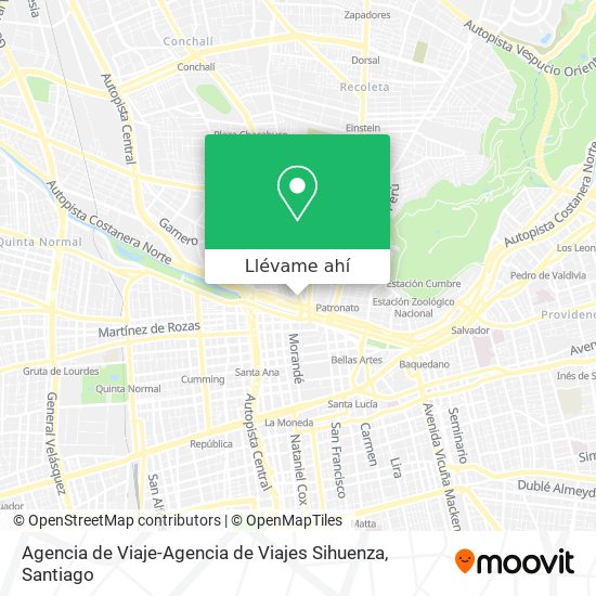 Mapa de Agencia de Viaje-Agencia de Viajes Sihuenza