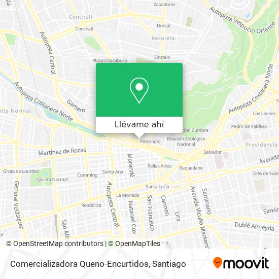 Mapa de Comercializadora Queno-Encurtidos