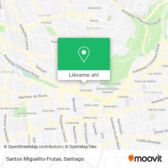 Mapa de Santos Miguelito-Frutas