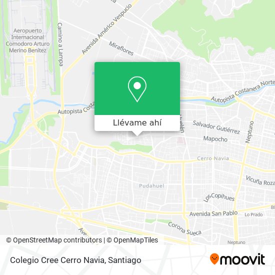 Mapa de Colegio Cree Cerro Navia