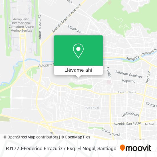 Mapa de PJ1770-Federico Errázuriz / Esq. El Nogal
