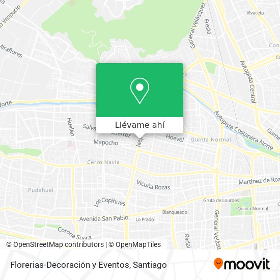 Mapa de Florerias-Decoración y Eventos