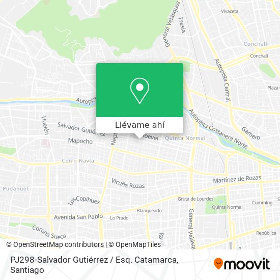 Mapa de PJ298-Salvador Gutiérrez / Esq. Catamarca