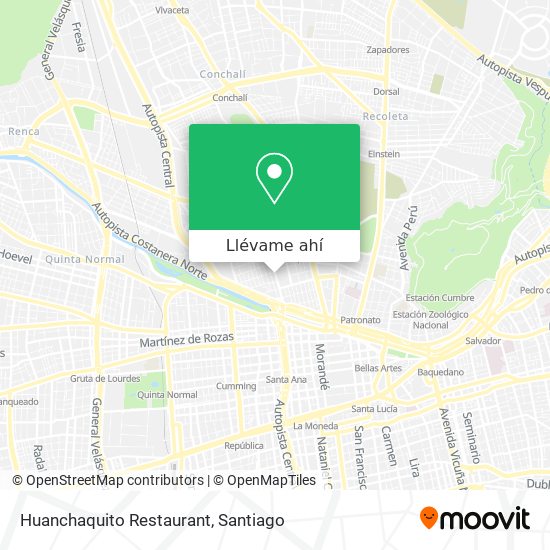 Mapa de Huanchaquito Restaurant