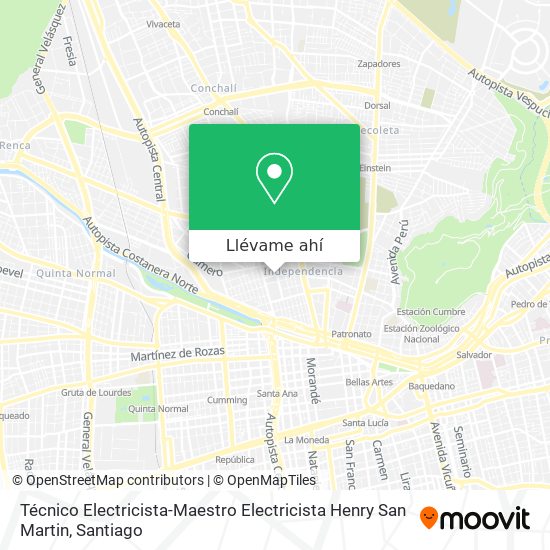 Mapa de Técnico Electricista-Maestro Electricista Henry San Martin