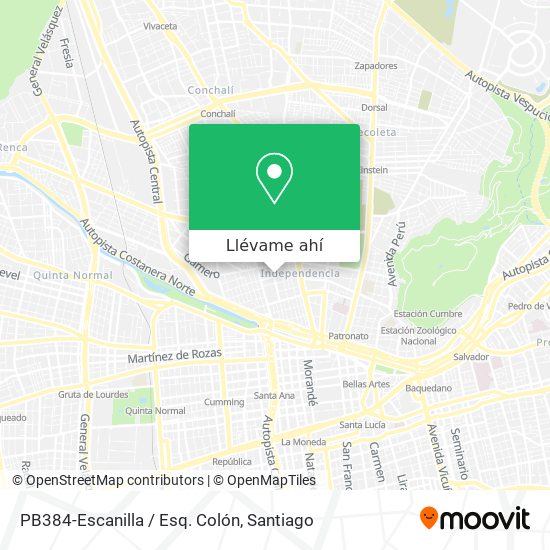 Mapa de PB384-Escanilla / Esq. Colón
