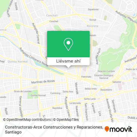 Mapa de Constructoras-Arce Construcciones y Reparaciones