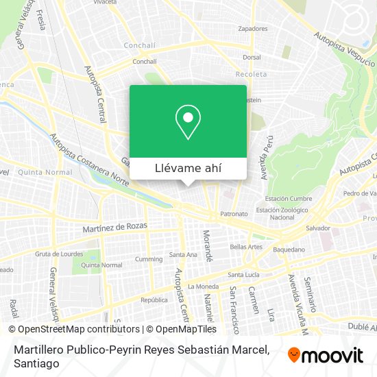 Mapa de Martillero Publico-Peyrin Reyes Sebastián Marcel