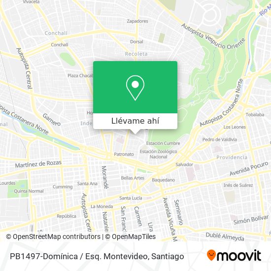 Mapa de PB1497-Domínica / Esq. Montevideo