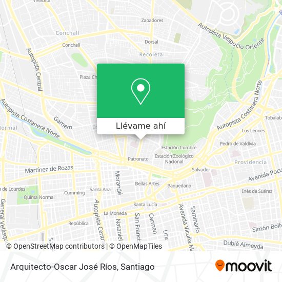 Mapa de Arquitecto-Oscar José Ríos