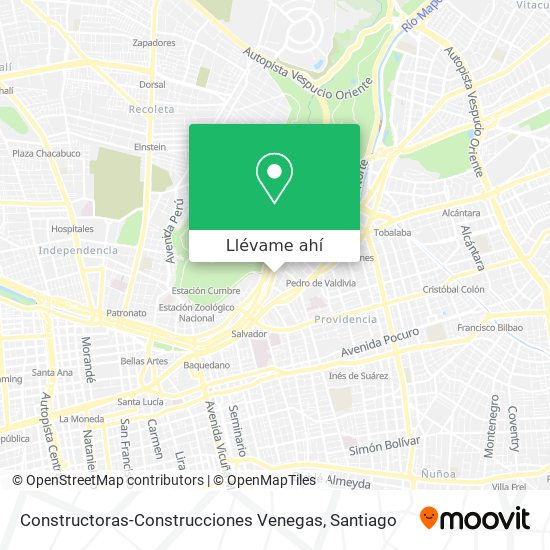 Mapa de Constructoras-Construcciones Venegas