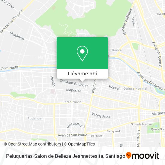 Mapa de Peluquerias-Salon de Belleza Jeannettesita