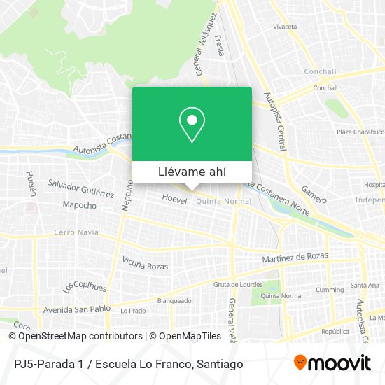 Mapa de PJ5-Parada 1 / Escuela Lo Franco