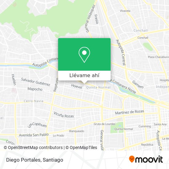 Mapa de Diego Portales