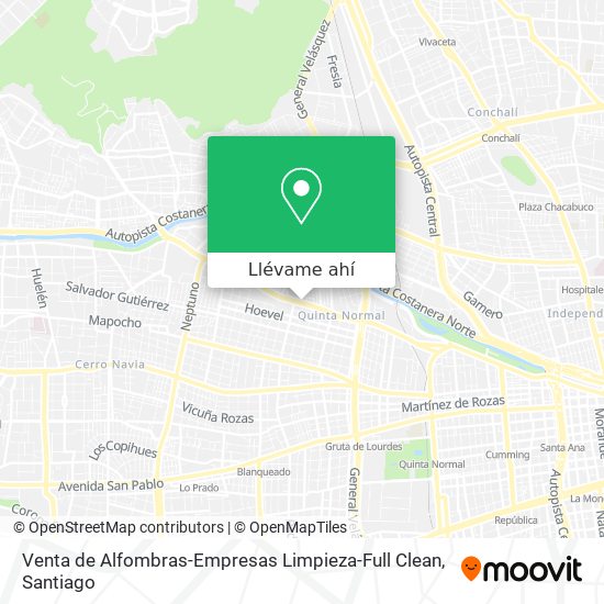 Mapa de Venta de Alfombras-Empresas Limpieza-Full Clean