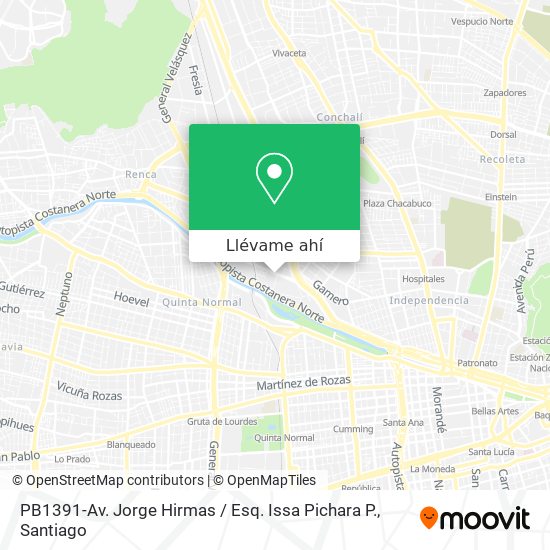 Mapa de PB1391-Av. Jorge Hirmas / Esq. Issa Pichara P.