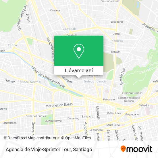 Mapa de Agencia de Viaje-Sprinter Tour