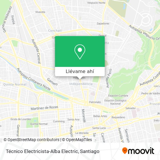 Mapa de Técnico Electricista-Alba Electric