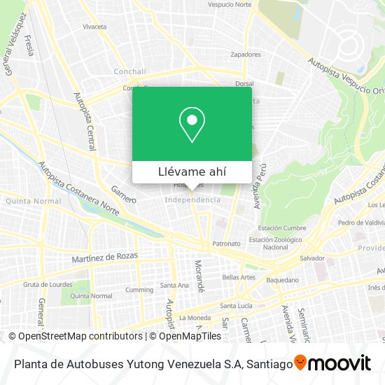 Mapa de Planta de Autobuses Yutong Venezuela S.A