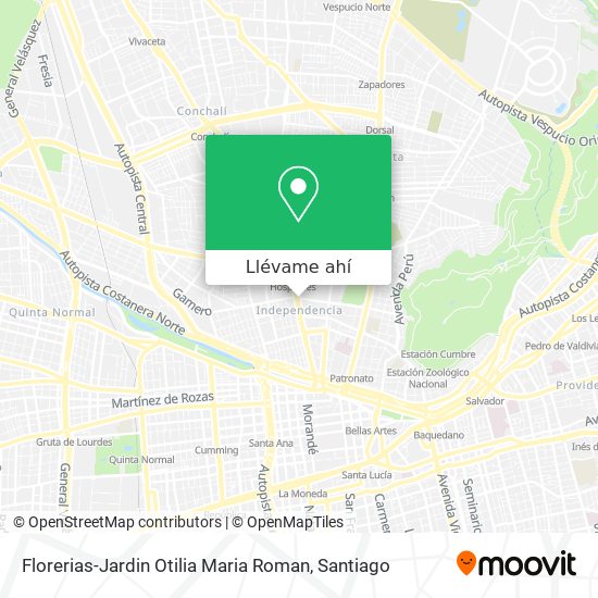 Mapa de Florerias-Jardin Otilia Maria Roman