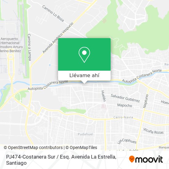 Mapa de PJ474-Costanera Sur / Esq. Avenida La Estrella